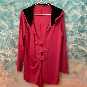 Pink mediaeval long sleeve jacket